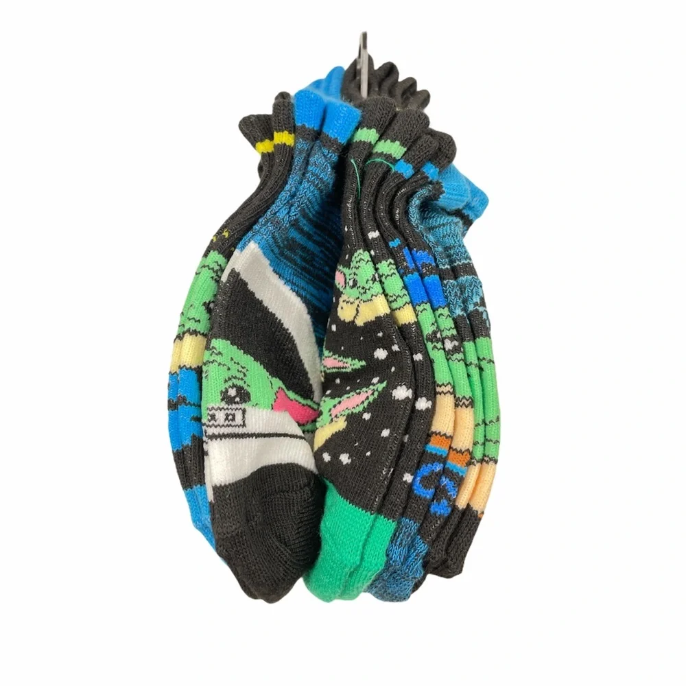 Star Wars Mandalorian Ankle Socks, 5 Pairs, Blue